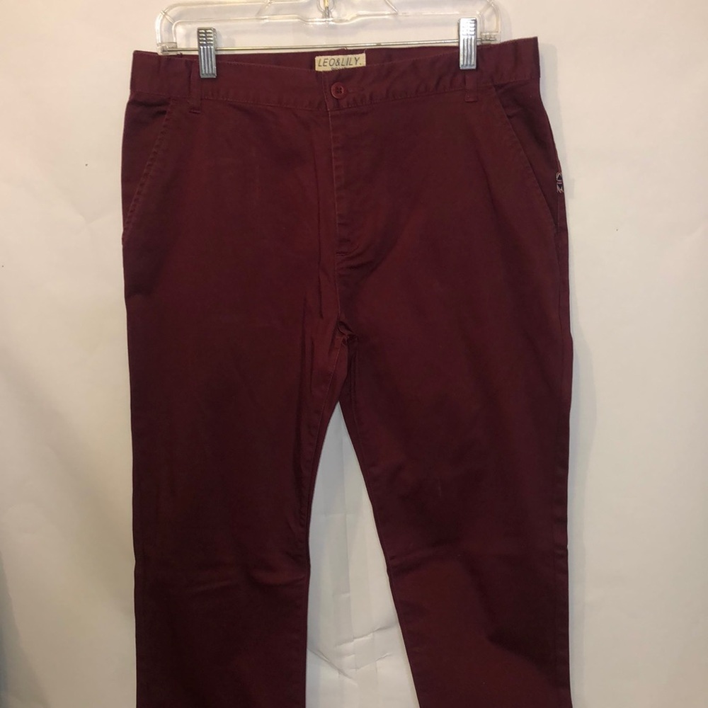 Leo & Lily’s Deep Burgundy Boot-cut Slacks